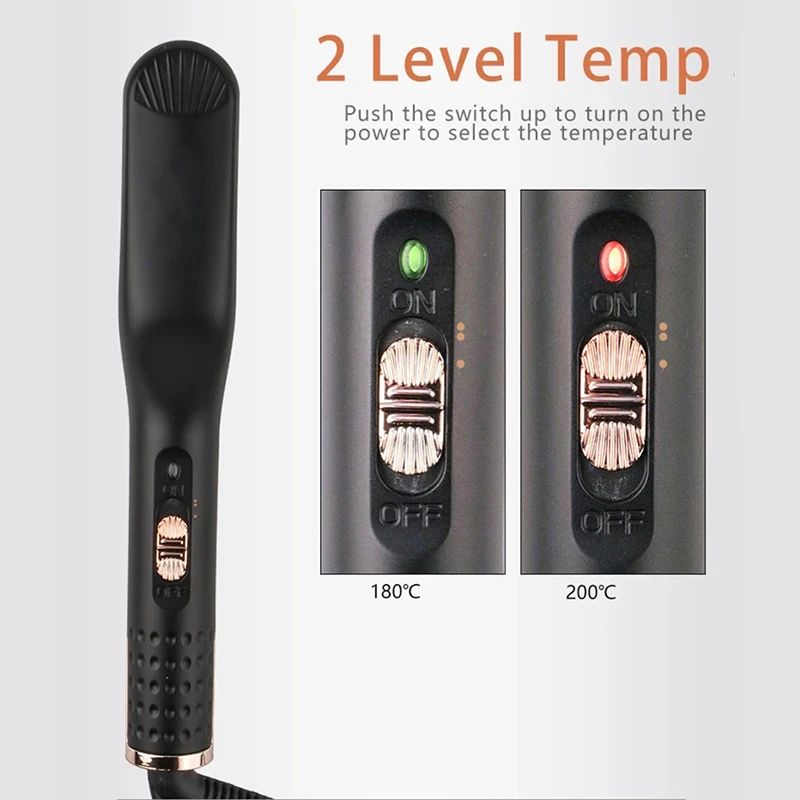 Men’s Electric Beard & Hair Straightener – 2-in-1 Styling Comb for Fast Grooming